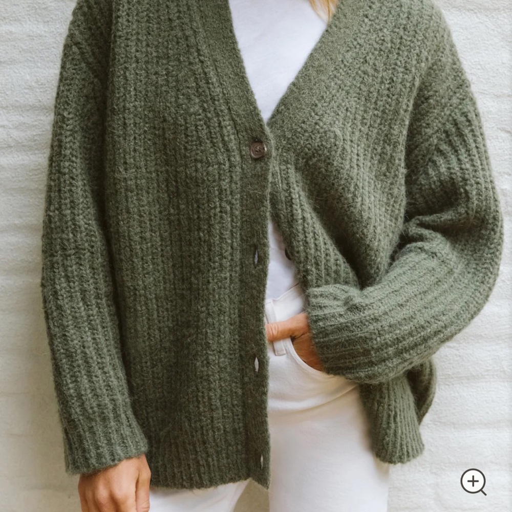 Alpaca cocoon cardigan Size Small